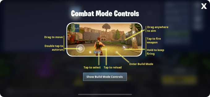 Fortnite controls example